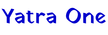 Yatra One шрифт